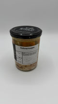 Hühnersuppe im Glas
