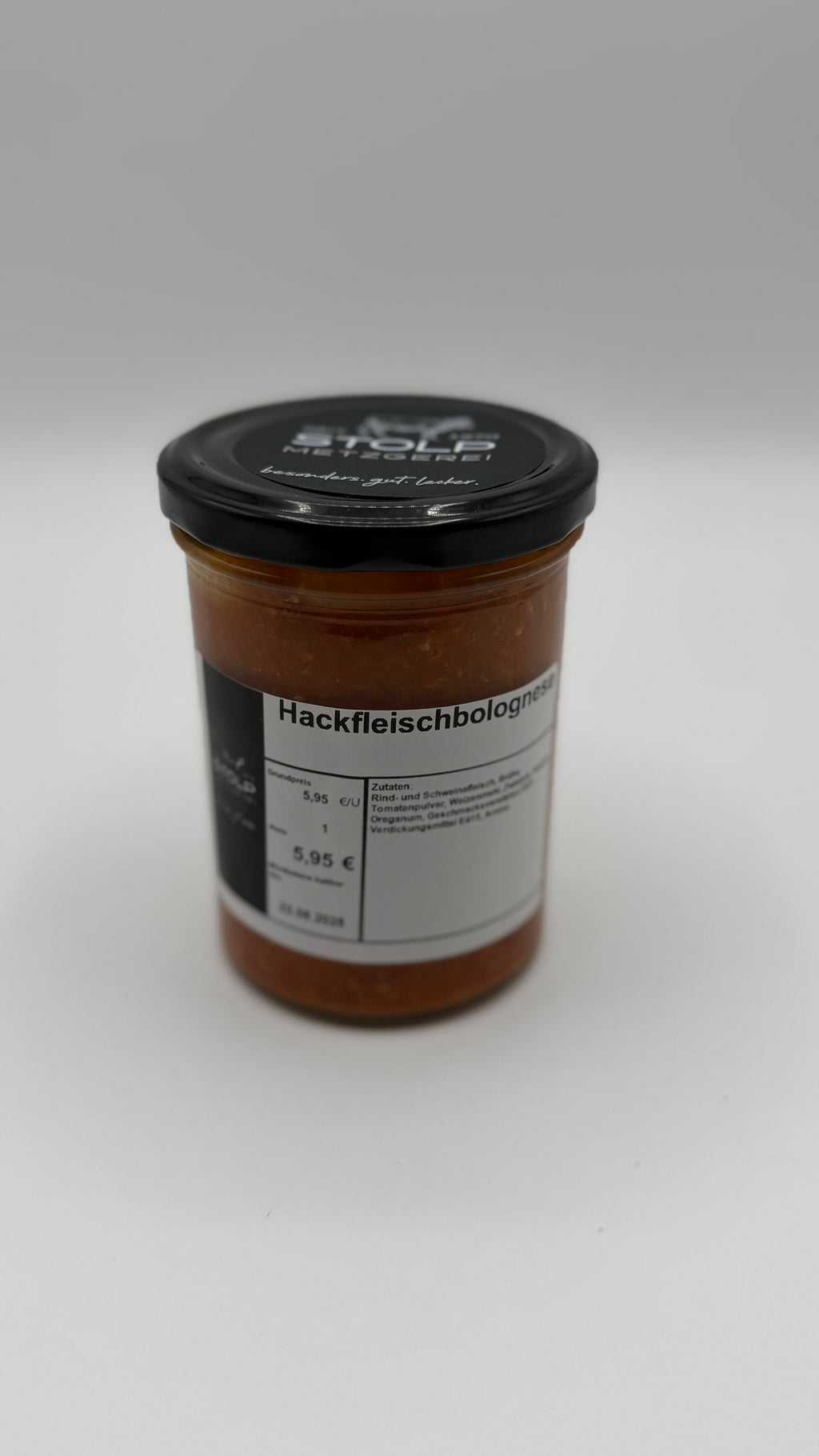 Hackfleischbolognese im Glas